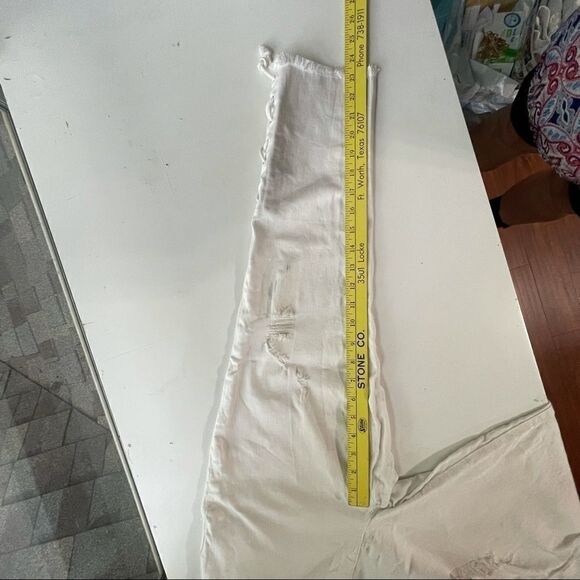 Maurice White Tie Side Cropped Jeans, 5/6 - Picture 7 of 10